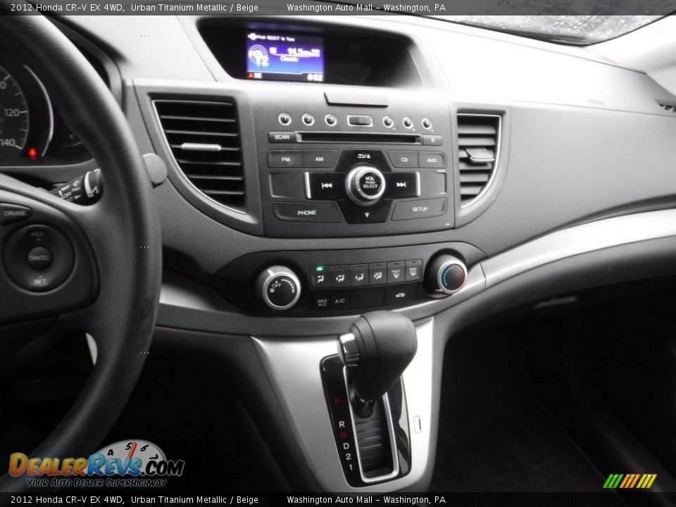 2012 Honda CR-V EX 4WD Urban Titanium Metallic / Beige Photo #13