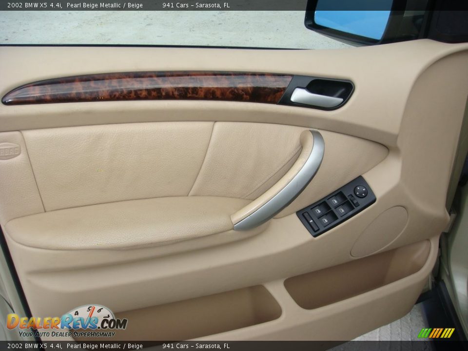 2002 BMW X5 4.4i Pearl Beige Metallic / Beige Photo #13