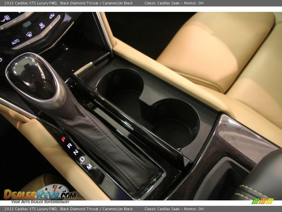 2013 Cadillac XTS Luxury FWD Black Diamond Tricoat / Caramel/Jet Black Photo #18