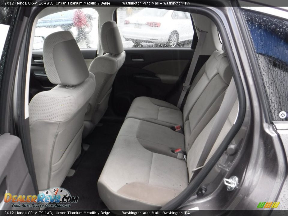 2012 Honda CR-V EX 4WD Urban Titanium Metallic / Beige Photo #16