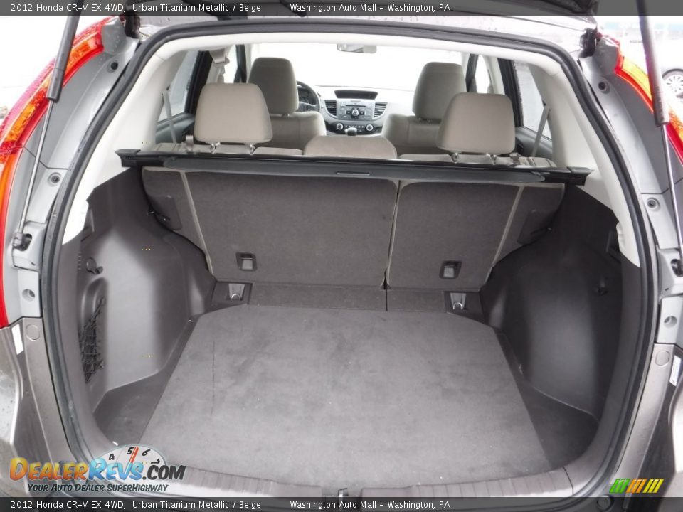 2012 Honda CR-V EX 4WD Urban Titanium Metallic / Beige Photo #17