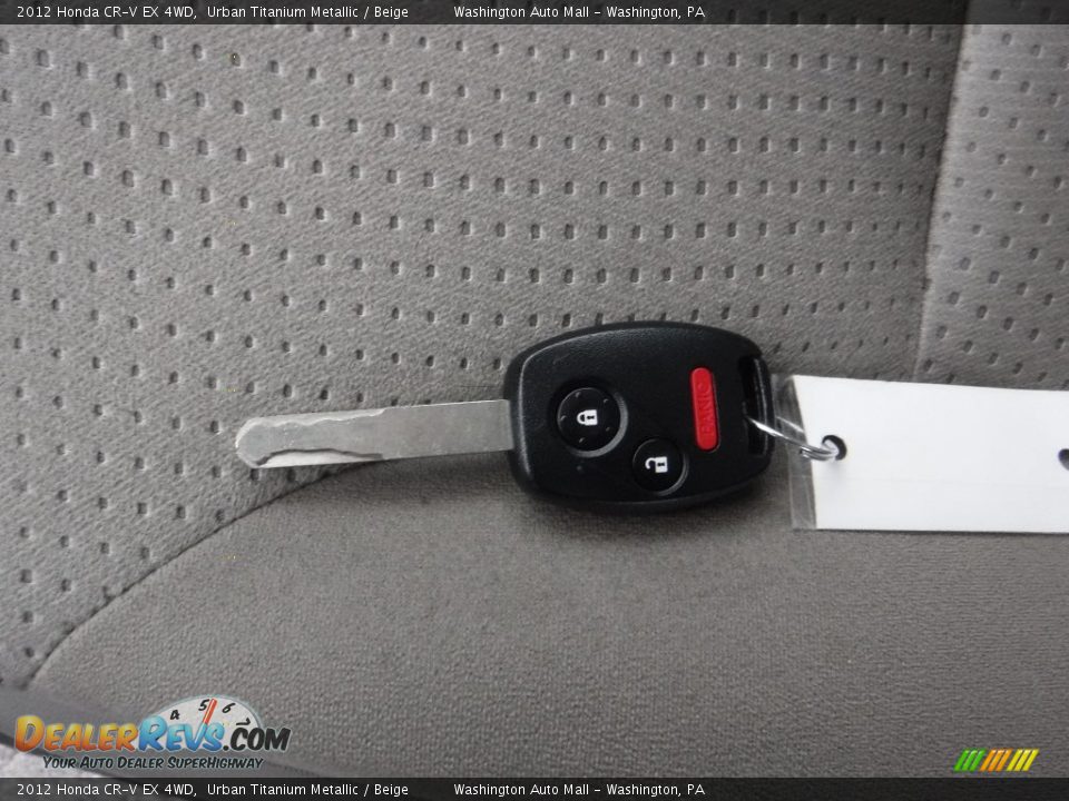 2012 Honda CR-V EX 4WD Urban Titanium Metallic / Beige Photo #18