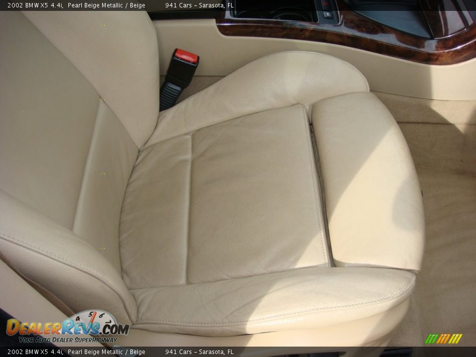 2002 BMW X5 4.4i Pearl Beige Metallic / Beige Photo #20
