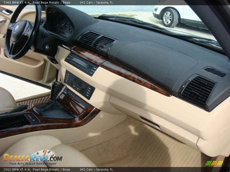 2002 BMW X5 4.4i Pearl Beige Metallic / Beige Photo #21