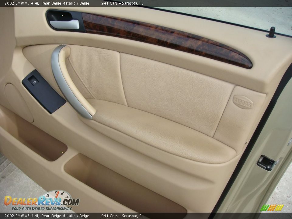 2002 BMW X5 4.4i Pearl Beige Metallic / Beige Photo #22