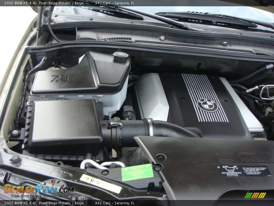 2002 BMW X5 4.4i Pearl Beige Metallic / Beige Photo #28