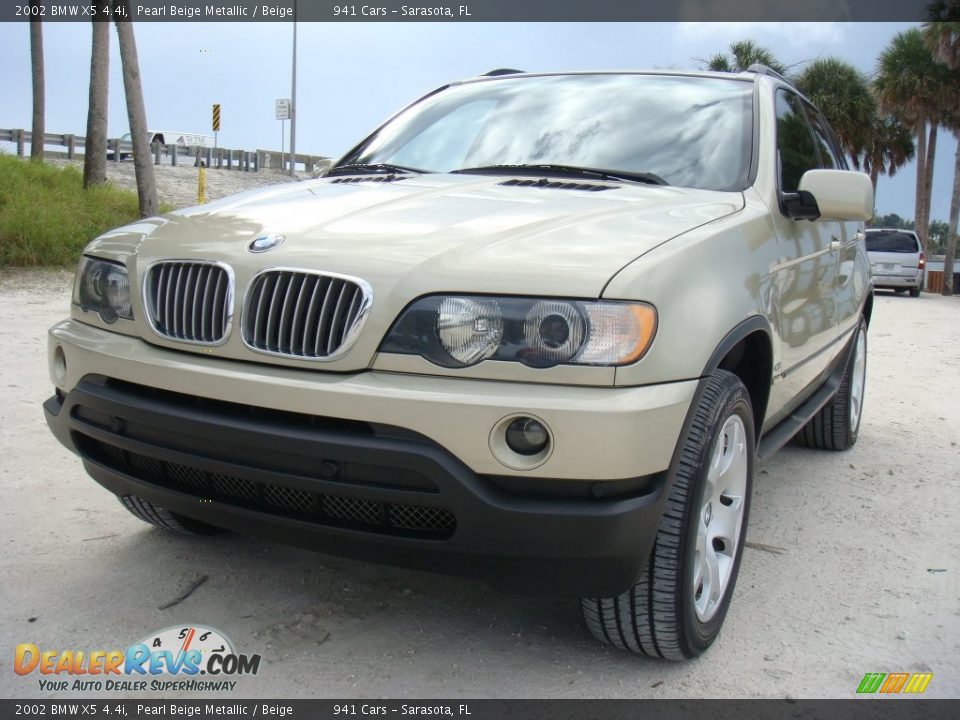 2002 BMW X5 4.4i Pearl Beige Metallic / Beige Photo #31