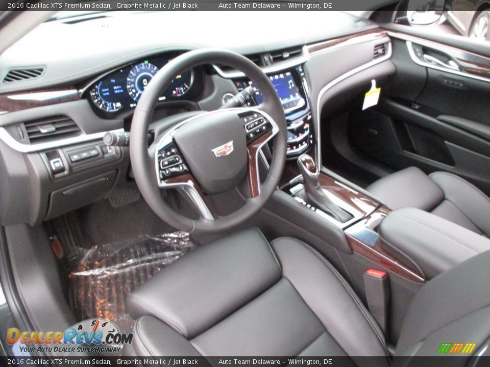 Jet Black Interior - 2016 Cadillac XTS Premium Sedan Photo #7