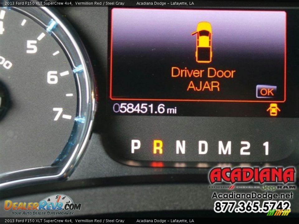 2013 Ford F150 XLT SuperCrew 4x4 Vermillion Red / Steel Gray Photo #27