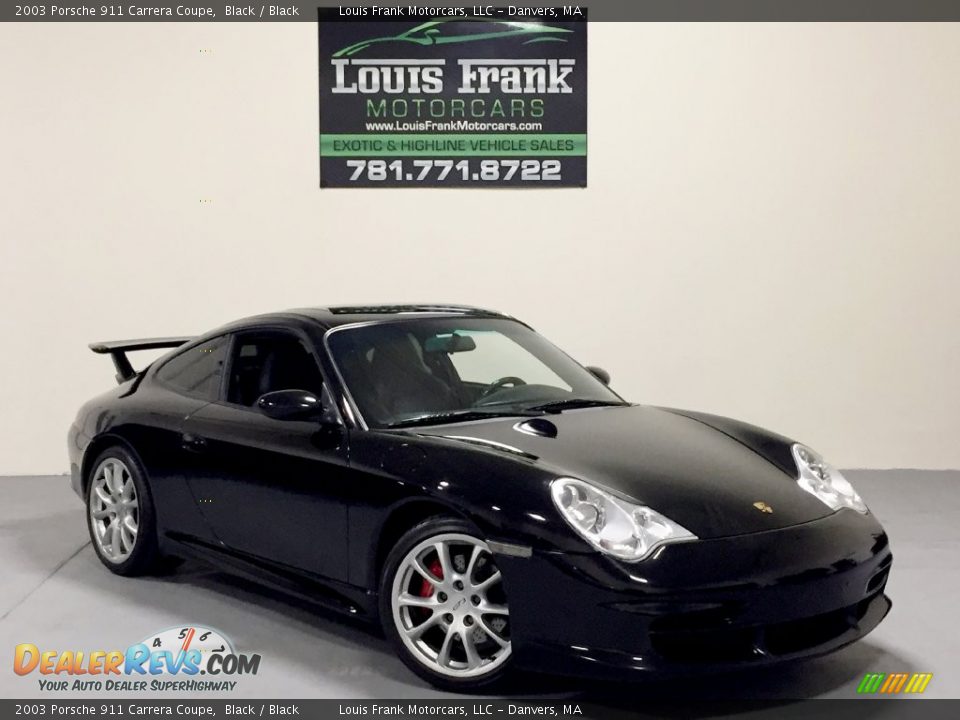 2003 Porsche 911 Carrera Coupe Black / Black Photo #2