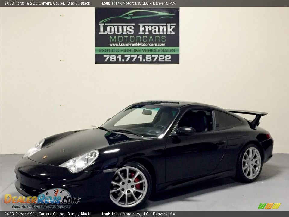 2003 Porsche 911 Carrera Coupe Black / Black Photo #4