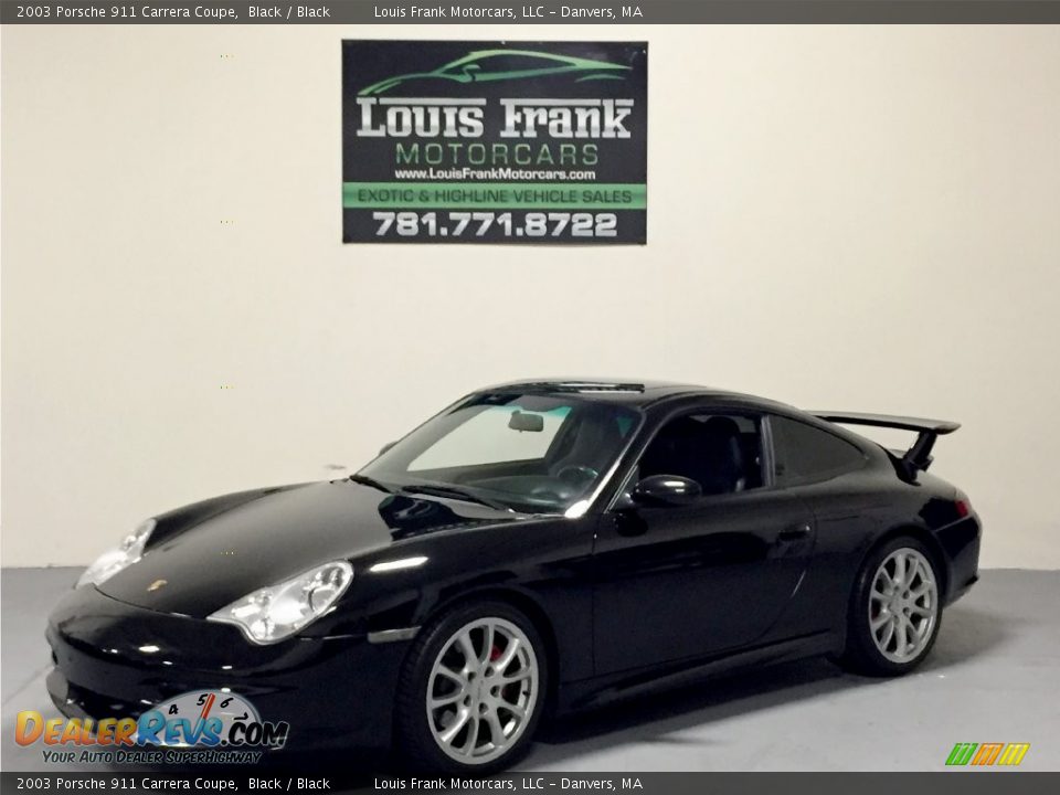 2003 Porsche 911 Carrera Coupe Black / Black Photo #15