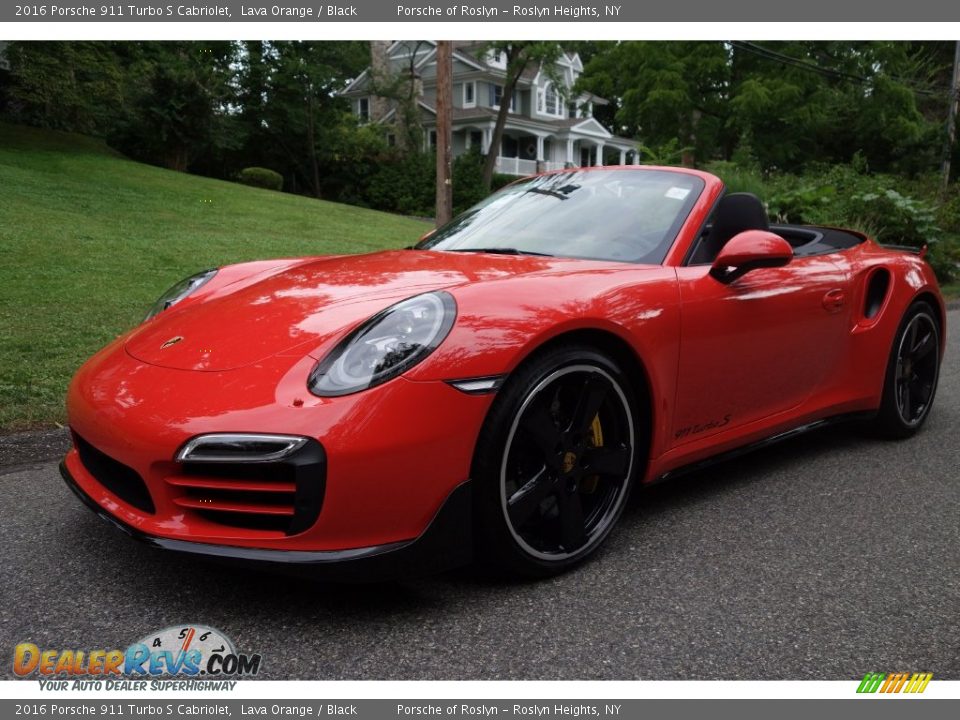 Front 3/4 View of 2016 Porsche 911 Turbo S Cabriolet Photo #1