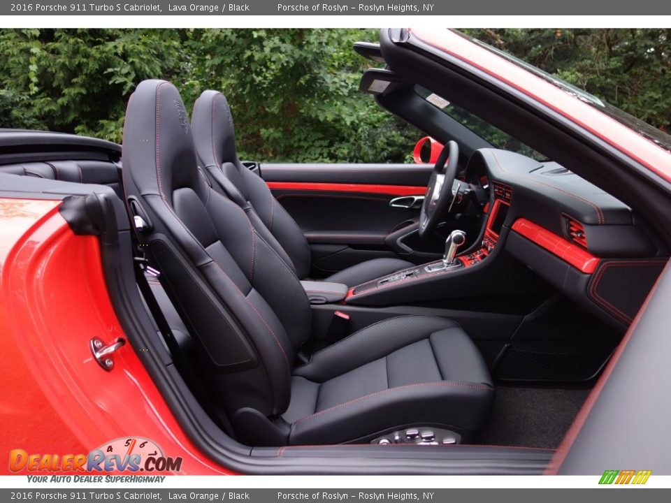 Front Seat of 2016 Porsche 911 Turbo S Cabriolet Photo #22