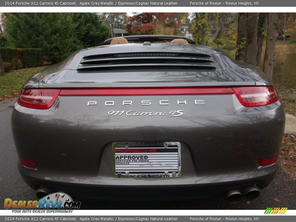 2014 Porsche 911 Carrera 4S Cabriolet Agate Grey Metallic / Espresso/Cognac Natural Leather Photo #5
