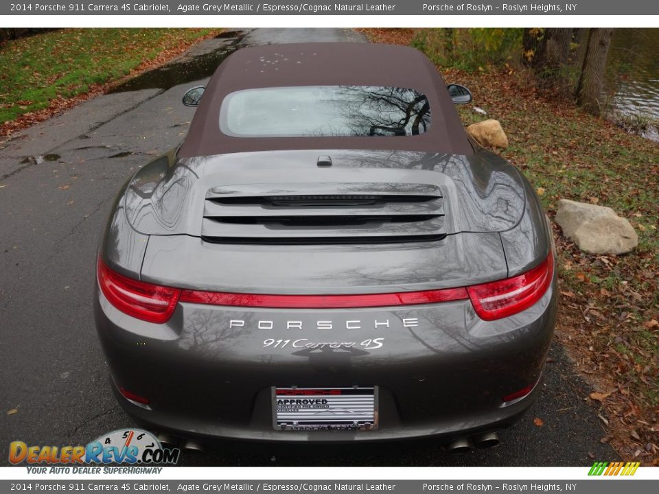 2014 Porsche 911 Carrera 4S Cabriolet Agate Grey Metallic / Espresso/Cognac Natural Leather Photo #9