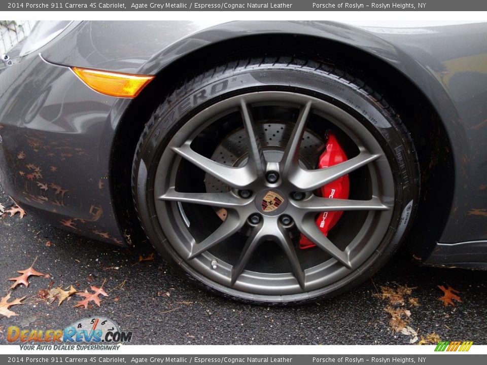 2014 Porsche 911 Carrera 4S Cabriolet Agate Grey Metallic / Espresso/Cognac Natural Leather Photo #10