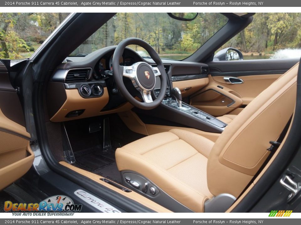 2014 Porsche 911 Carrera 4S Cabriolet Agate Grey Metallic / Espresso/Cognac Natural Leather Photo #11