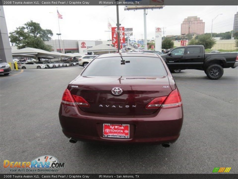 2008 Toyota Avalon XLS Cassis Red Pearl / Graphite Gray Photo #7