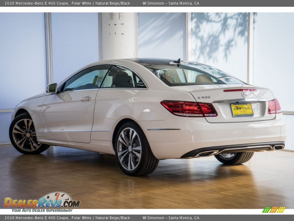 2016 Mercedes-Benz E 400 Coupe Polar White / Natural Beige/Black Photo #3