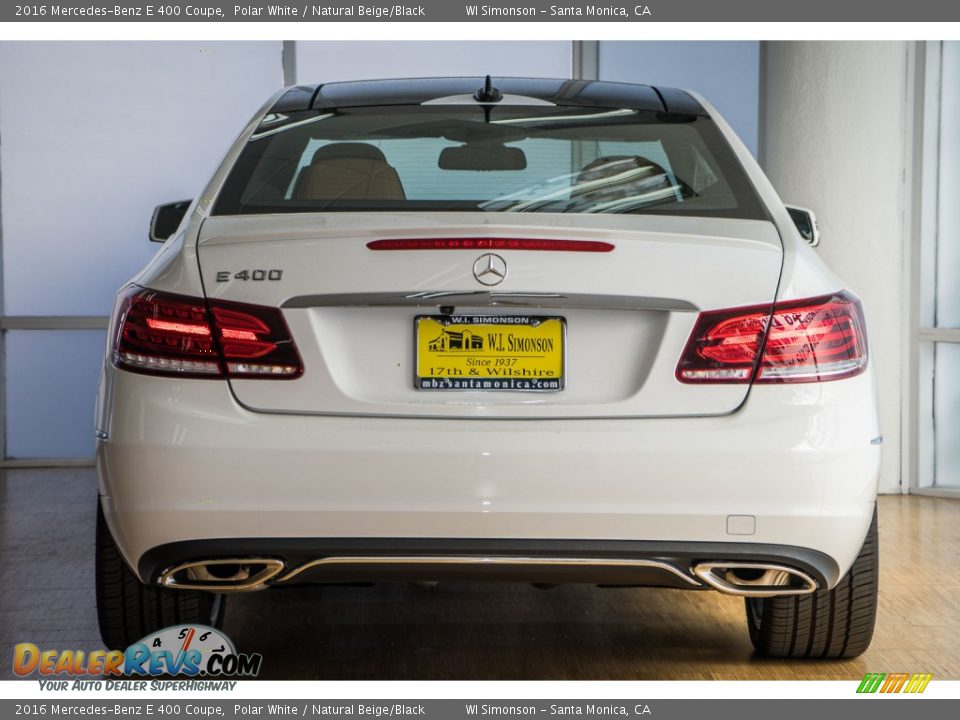 2016 Mercedes-Benz E 400 Coupe Polar White / Natural Beige/Black Photo #4