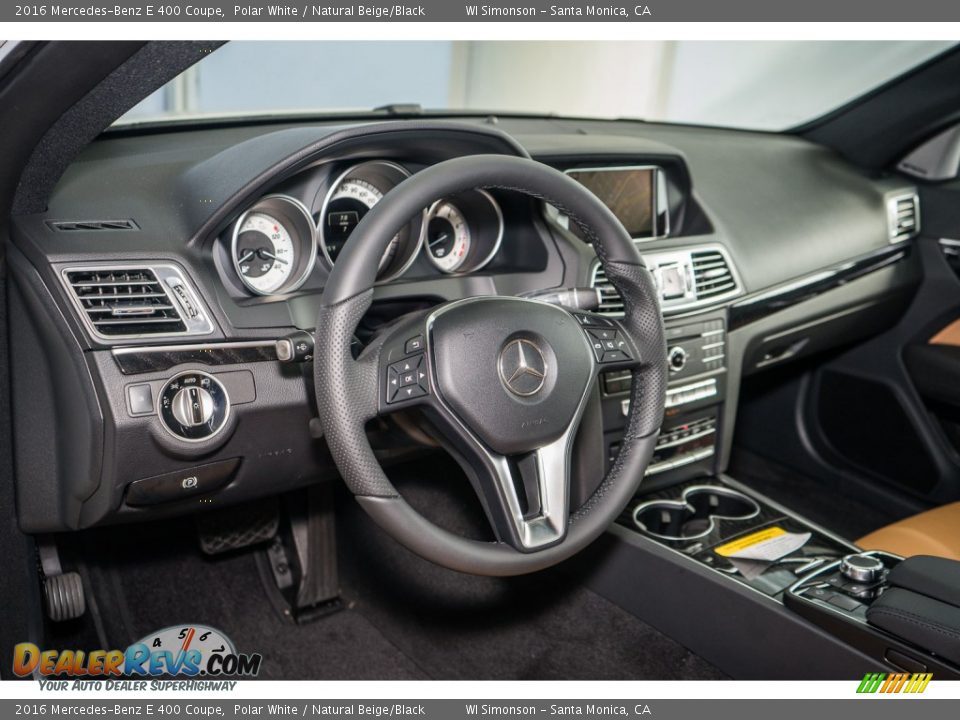 2016 Mercedes-Benz E 400 Coupe Polar White / Natural Beige/Black Photo #6