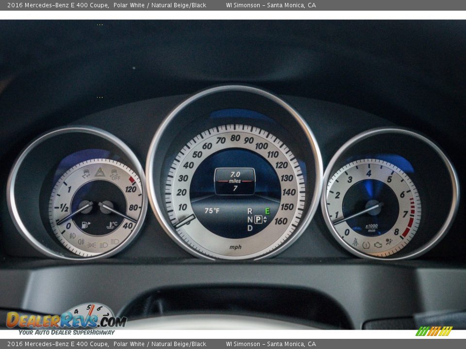 2016 Mercedes-Benz E 400 Coupe Polar White / Natural Beige/Black Photo #8