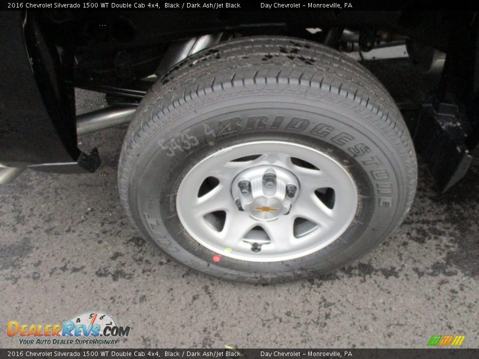 2016 Chevrolet Silverado 1500 WT Double Cab 4x4 Black / Dark Ash/Jet Black Photo #3