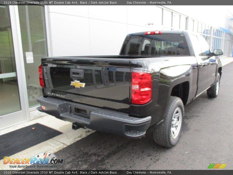 2016 Chevrolet Silverado 1500 WT Double Cab 4x4 Black / Dark Ash/Jet Black Photo #4