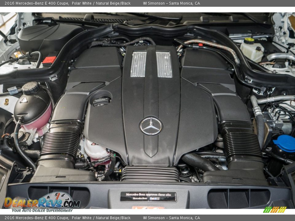 2016 Mercedes-Benz E 400 Coupe Polar White / Natural Beige/Black Photo #9