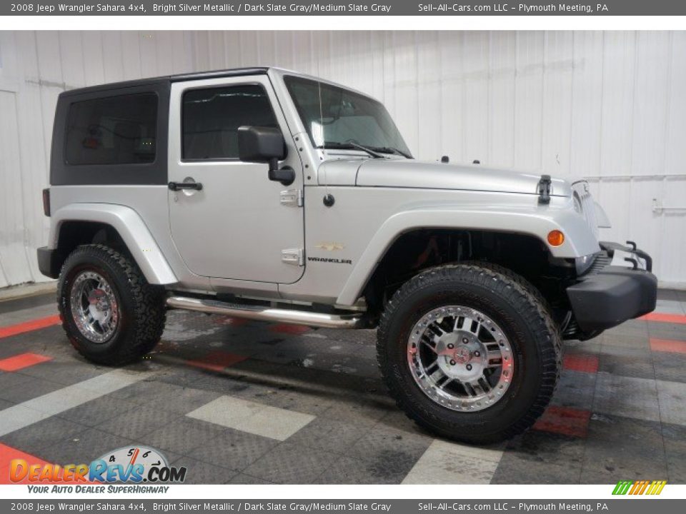 2008 Jeep Wrangler Sahara 4x4 Bright Silver Metallic / Dark Slate Gray/Medium Slate Gray Photo #6