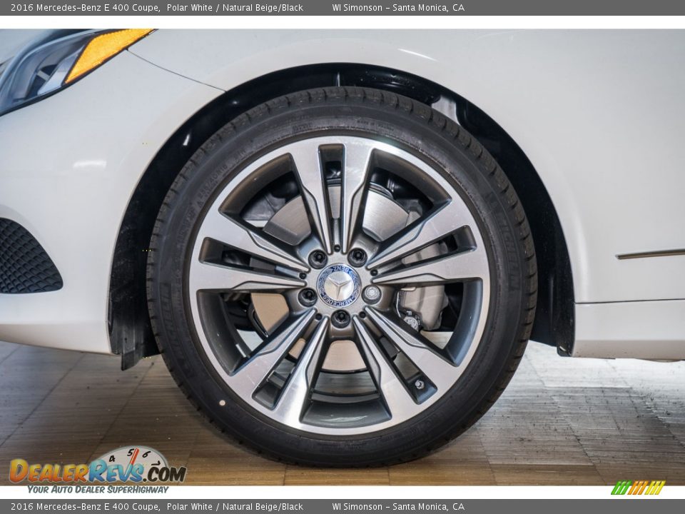 2016 Mercedes-Benz E 400 Coupe Polar White / Natural Beige/Black Photo #10
