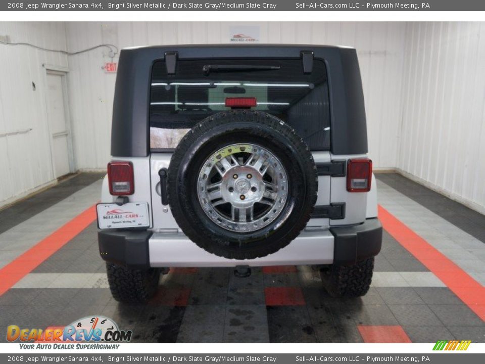 2008 Jeep Wrangler Sahara 4x4 Bright Silver Metallic / Dark Slate Gray/Medium Slate Gray Photo #9