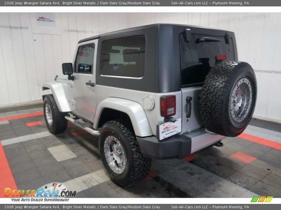 2008 Jeep Wrangler Sahara 4x4 Bright Silver Metallic / Dark Slate Gray/Medium Slate Gray Photo #10