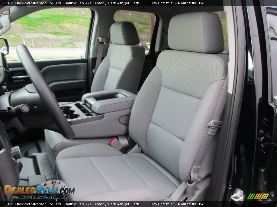 2016 Chevrolet Silverado 1500 WT Double Cab 4x4 Black / Dark Ash/Jet Black Photo #11