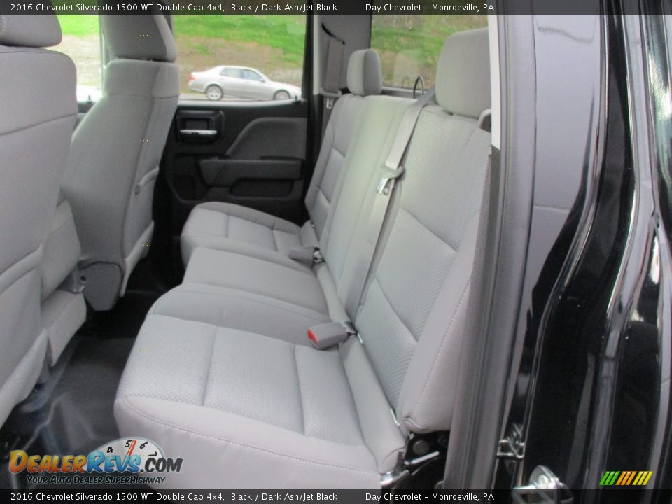 2016 Chevrolet Silverado 1500 WT Double Cab 4x4 Black / Dark Ash/Jet Black Photo #12