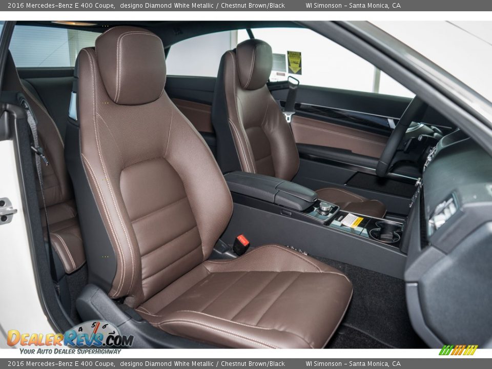 Chestnut Brown/Black Interior - 2016 Mercedes-Benz E 400 Coupe Photo #2