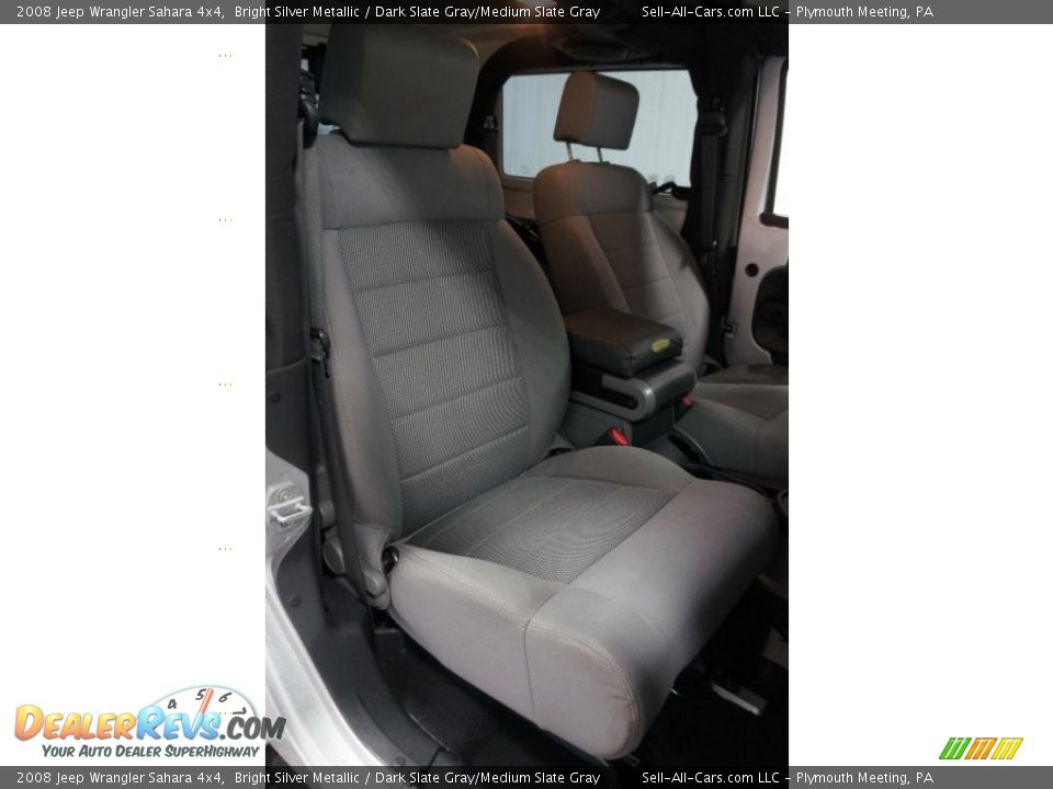 2008 Jeep Wrangler Sahara 4x4 Bright Silver Metallic / Dark Slate Gray/Medium Slate Gray Photo #15