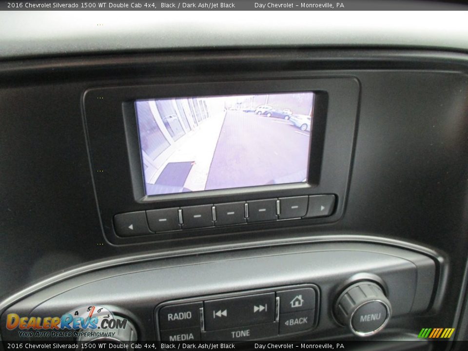 2016 Chevrolet Silverado 1500 WT Double Cab 4x4 Black / Dark Ash/Jet Black Photo #16