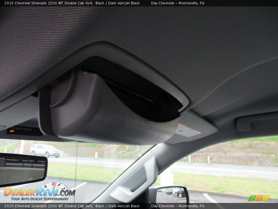 2016 Chevrolet Silverado 1500 WT Double Cab 4x4 Black / Dark Ash/Jet Black Photo #18