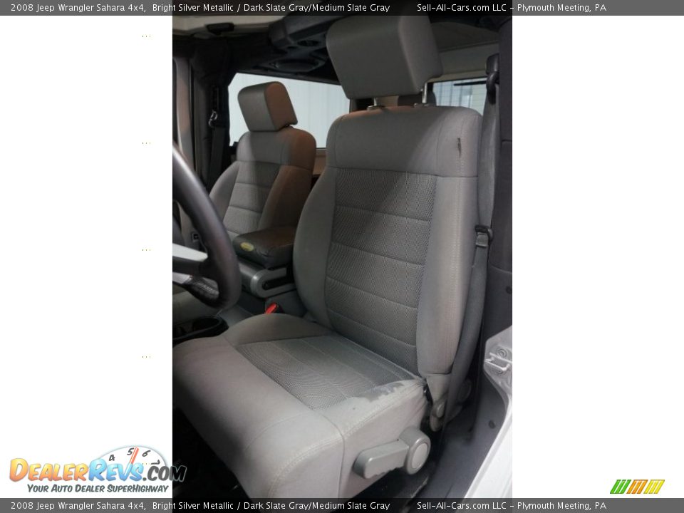 2008 Jeep Wrangler Sahara 4x4 Bright Silver Metallic / Dark Slate Gray/Medium Slate Gray Photo #21