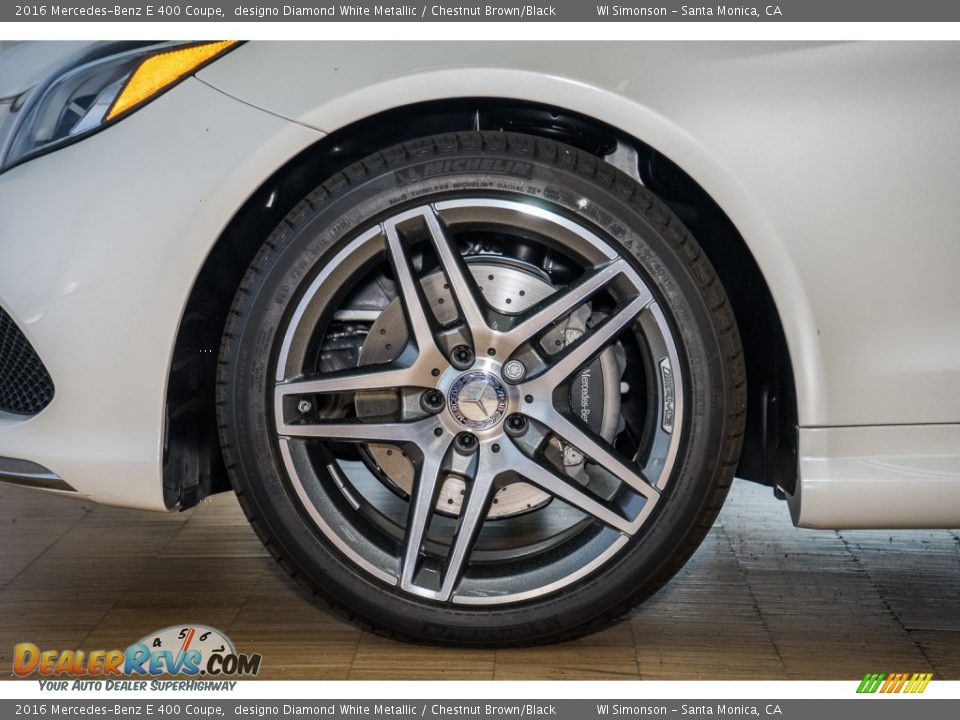 2016 Mercedes-Benz E 400 Coupe designo Diamond White Metallic / Chestnut Brown/Black Photo #10