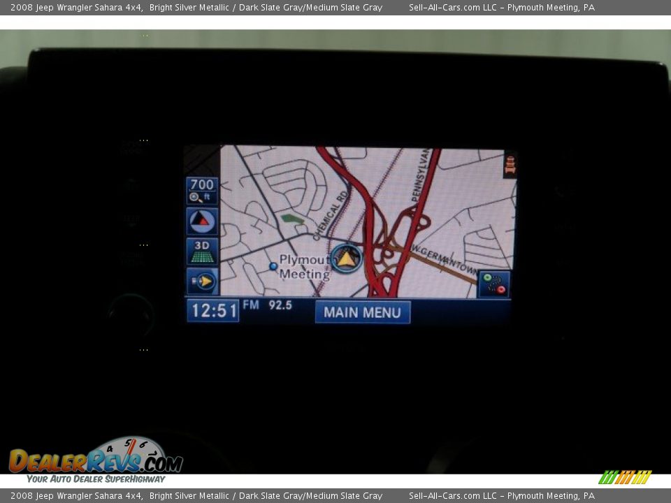 2008 Jeep Wrangler Sahara 4x4 Bright Silver Metallic / Dark Slate Gray/Medium Slate Gray Photo #33