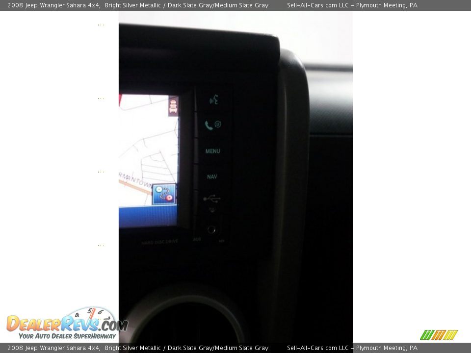 2008 Jeep Wrangler Sahara 4x4 Bright Silver Metallic / Dark Slate Gray/Medium Slate Gray Photo #35