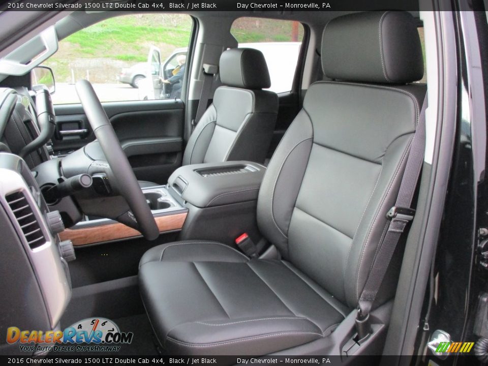 2016 Chevrolet Silverado 1500 LTZ Double Cab 4x4 Black / Jet Black Photo #11