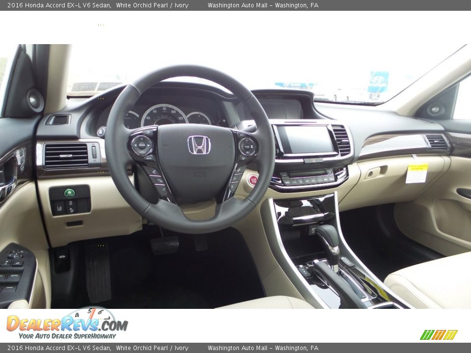 Dashboard of 2016 Honda Accord EX-L V6 Sedan Photo #12