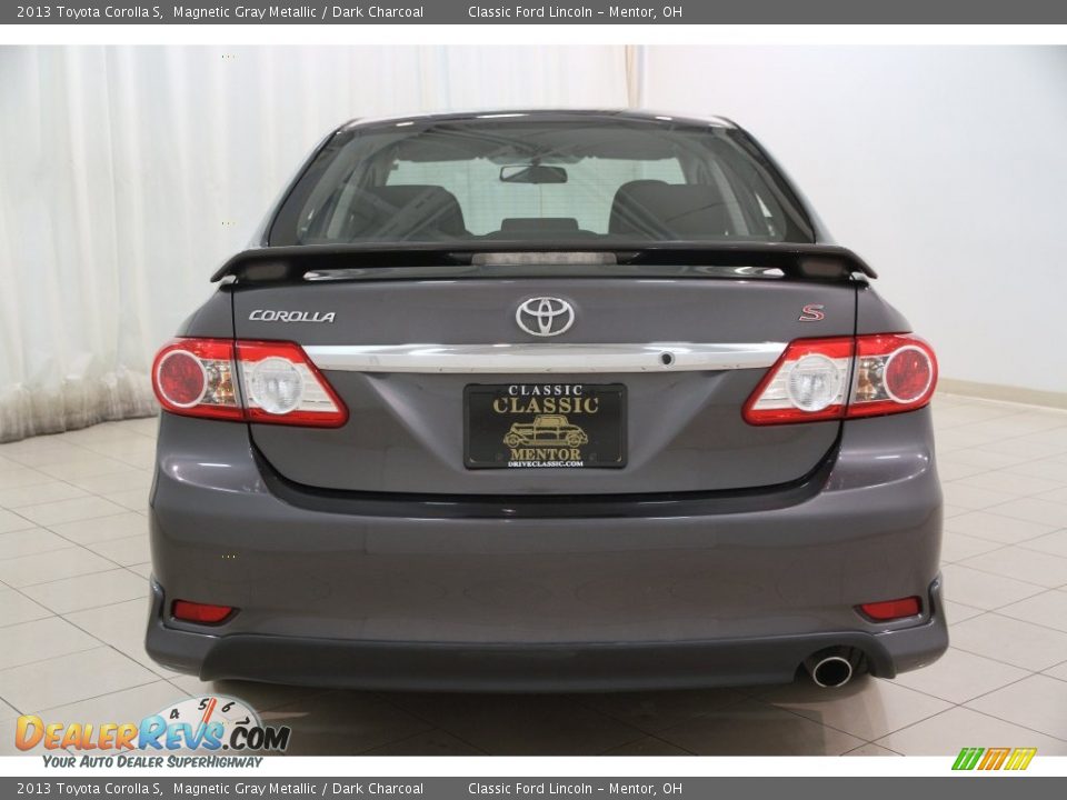 2013 Toyota Corolla S Magnetic Gray Metallic / Dark Charcoal Photo #15