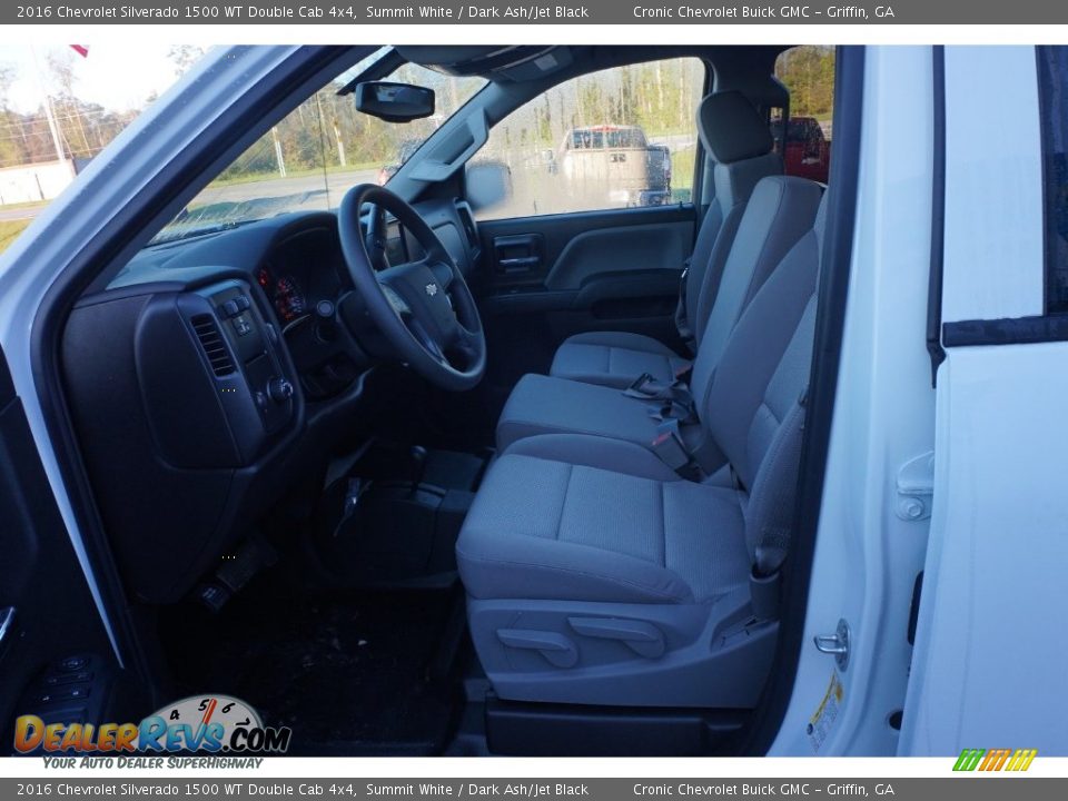 2016 Chevrolet Silverado 1500 WT Double Cab 4x4 Summit White / Dark Ash/Jet Black Photo #9
