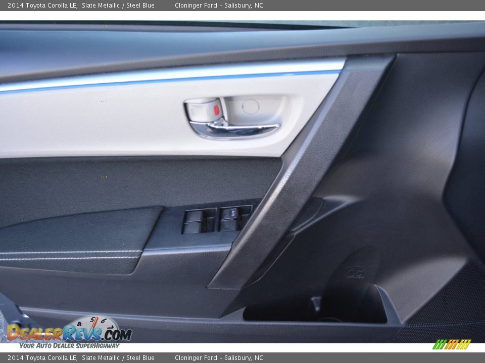2014 Toyota Corolla LE Slate Metallic / Steel Blue Photo #9