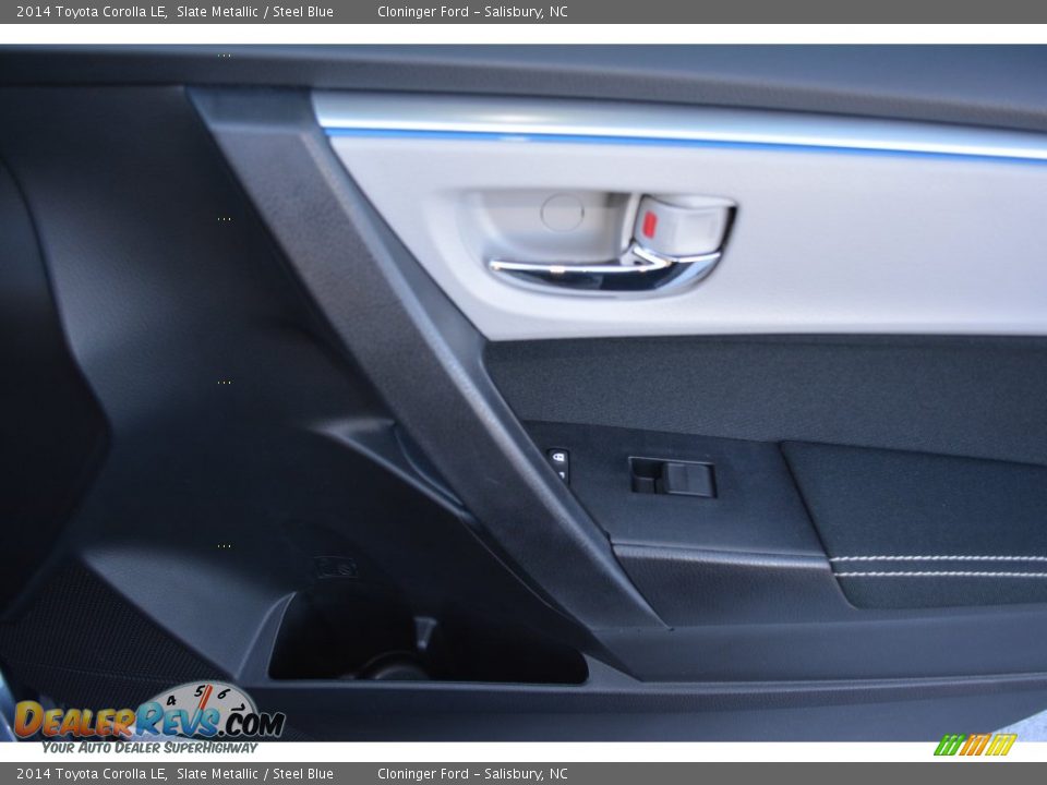 2014 Toyota Corolla LE Slate Metallic / Steel Blue Photo #16